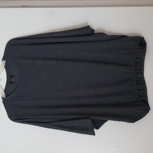 Zara Trafaluc Bat Wing Gray Top- M